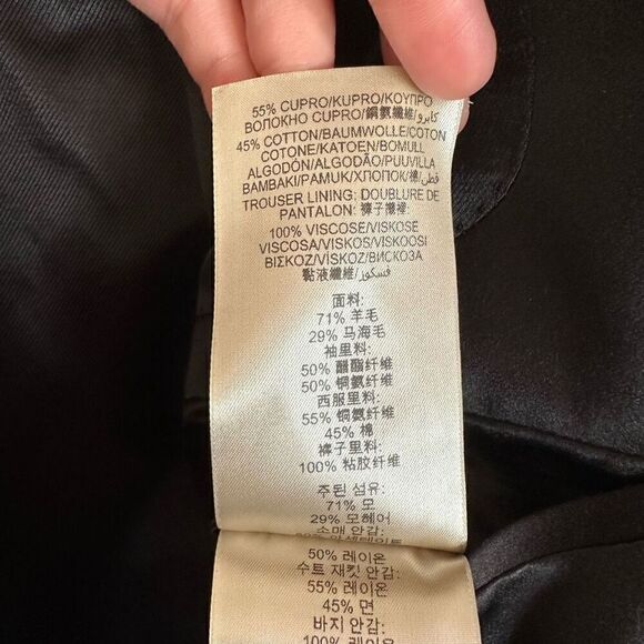 Burberry Men’s Millbank Eve Black Two Button Closure Tuxedo Jacket Blazer - Picture 11 of 16